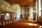 Urnsch, Reformierte Kirche, Orgel und Kanzel, Kanton Appenzell   (21.08.2011)