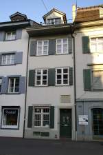 In diesem Haus in Basel wurde am 10.