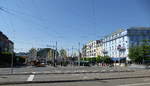 Basel, Bahnhof der SBB mit dem Bahnhofsvorplatz, Mai 2016