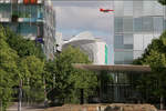 Moderne Architektur in Basel -    Verschiedene Gebäude bekannter Architekten auf dem Novartis Campus.