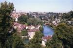 Blick auf die Bern und die Aare von Aargauerstanden.