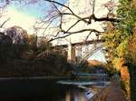 Bern, Kornhausbrcke und Altenbergsteg - 25.11.2013