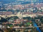 Bern, das Bundeshaus, vom Gurten aus gesehen - 29.10.2014