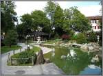 Ein kleiner japanischer Garten am Hheweg in Interlaken.