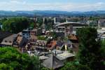 Thun, Ausblick vom Burgberg (01.08.2010)