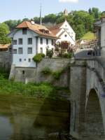 Fribourg, Johanniterkomturei und Brcke Pont St.
