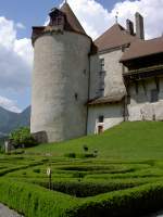 Greyerz, Schloss der Grafen von Greyerz, von 1555 bis 1798 Sitz der Freiburger   Landvgte (28.05.2012)