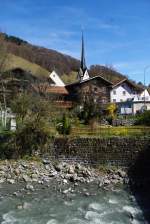 Grsch bei Klosters, Dorfkern mit Ref.