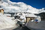 Mit dem Foto vom Ortseingang von San Bernardino mchte ich eine kleine Fotoserie starten, die das Schneechaos in Sdbnden zeigt.