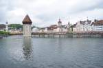 Blick von der Seebrcke auf die Kapellbrcke.