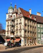 La Chaux-de-Fonds, markantes Haus an der Rue Fritz-Courvoisier 1 - 29.02.2012