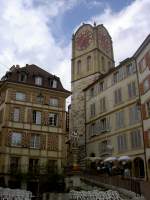 Neuchatel, Rue du Chateau mit Tour des Prisons (30.07.2012)