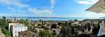 Neuchtel, Aussicht von der Terrasse des Htel Alpes et Lac, neben dem Bahnhof - 14.08.2012