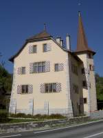 Valangin, schlossartiger Herrensitz im Weiler La Borcarderie, Kanton   Neuenburg (01.10.2011)