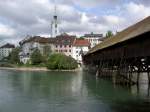 Olten, Aarebrcke und Stadtkirche (22.07.2012)