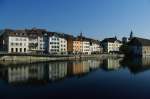 Solothurn, Aare und Altstadt am Landhausquai (18.04.2011)