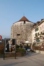 Buristurm in Solothurn mit Werbung