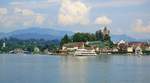 Rapperswil, vom Zrichsee aus gesehen - 20.08.2010