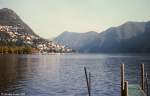 Der Luganersee, meines Erachtens eine der reizvollsten Ecken Europas, hier im Oktober 1992.