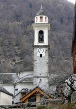 Campanile in Sonogno am 09.04.2008