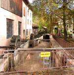 Vallorbe, Eisen- und Eisenbahnmuseum, Aussenbereich  angeln verboten  - 25.10.2013