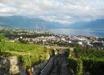 Vevey, aus dem Standseilbahn Vevey-Mont Plerin aufgenommen - 22.08.2006