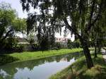 Yverdon-les-Bains, die Thile, von der Brcke du Midi aus gesehen - 02.08.2013