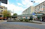 Zug, alte Eisenbahnbrcke ber die Baarerstrasse fr die Zge in Richtung Gotthard - 02.10.2014