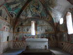 Ludrova, gotische Malereien im Chor der Allerheiligenkirche (06.08.2020)