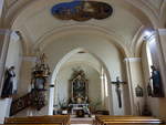 Saca, barocker Innenraum der Maria Himmelfahrt Kirche (30.08.2020)