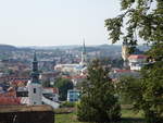 Nitra, Ausblick vom Burgberg auf die Altstadt mit St.