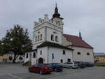 Podolinec / Pudlein, Rathaus und Maria Himmelfahrt Kirche (02.09.2020)