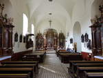 Bratislava, barocke Altre und Kanzel in der Kapuzinerkirche St.