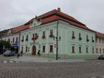 Skalica / Skalitz, Rathaus am Hauptplatz Slobody Namesti (04.08.2020)