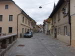 Kranj, historische Gebude am Trubarjev Platz (05.05.2017)