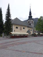 Kransjka Gora, Maria Himmelfahrt Kirche, erbaut bis 1510 durch Jernej Firtaler (05.05.2017)