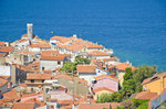 Blick auf Piran von der Stadtmauer.