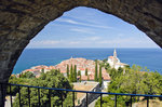 Piran von der Stadtmauer aus gesehen.