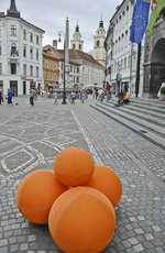 Mestni trg in Ljubljana.