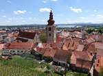 Ptuj, Ausblick auf die Altstadt mit der St.
