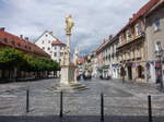 Celje, Mariensule am Glavni Platz in der Altstadt (04.05.2017)