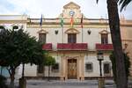 AYAMONTE, 26.02.2022, das Rathaus an der Plaza de la Laguna