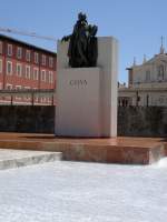 Saragossa, Goya Denkmal am Plaza del Pilar (17.05.2010)