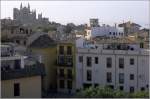 Blick vom Museum fr Moderne Kunst zur Kathedrale von Palma de Mallorca.