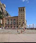 Das Kloster Montserrat, gelegen auf 721 m .