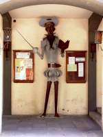 FIGUERES (Provincia de Girona), 10.06.2006, Salvador Dali, der grte Sohn der Stadt, als Don Quichote