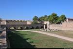 Innenansicht vom Castell de Sant Ferran in Figueres (E), das grte Bauwerk Kataloniens und die grte Festung Europas aus dem 18.