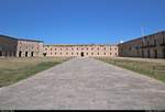 Innenansicht vom Castell de Sant Ferran in Figueres (E), das grte Bauwerk Kataloniens und die grte Festung Europas aus dem 18.