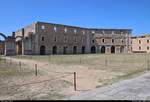 Innenansicht vom Castell de Sant Ferran in Figueres (E), das grte Bauwerk Kataloniens und die grte Festung Europas aus dem 18.