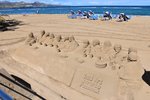 LAS PALMAS DE GRAN CANARIA (Provincia de Las Palmas), 03.04.2016, Kunst an der Playa de las Canteras